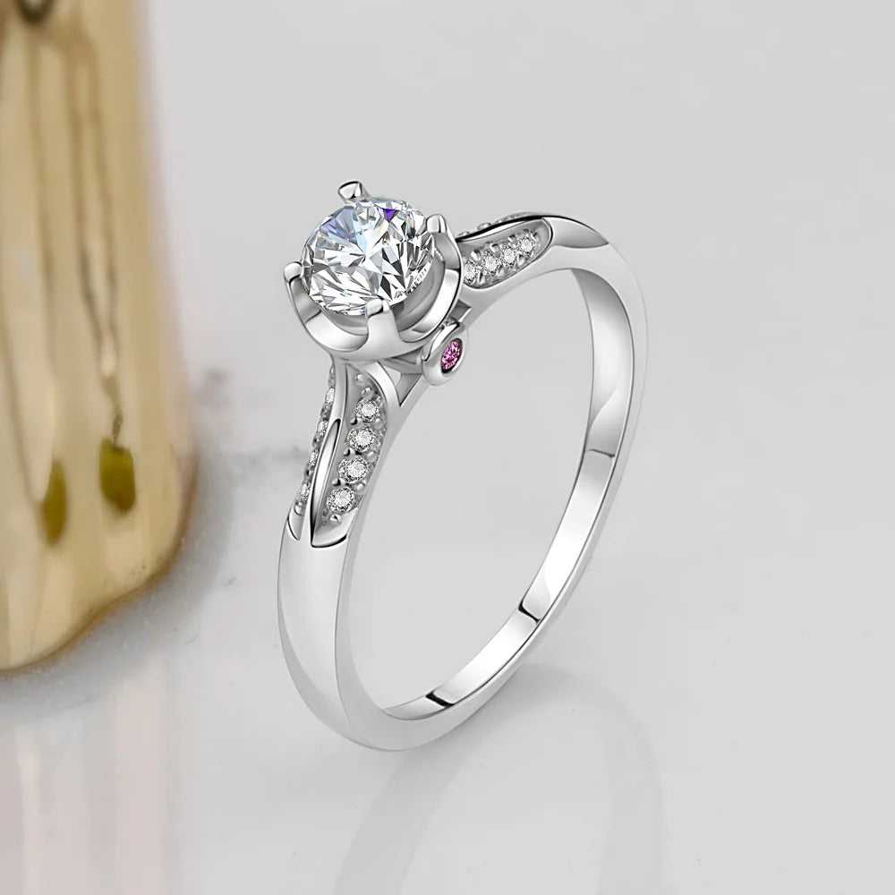 2021 Wedding S925 Sterling Silver Diamond Earring Ring for Women Ruby Jewlery Organiser Wedding Rings Couples Jewelry Set Luxury