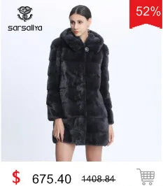 Real Mink Fur Coat Women Winter Natural Mink Coats Hood Genuine Fur Mink Jackets Plus Size Long Vintage Thick Warm Outwear 2024