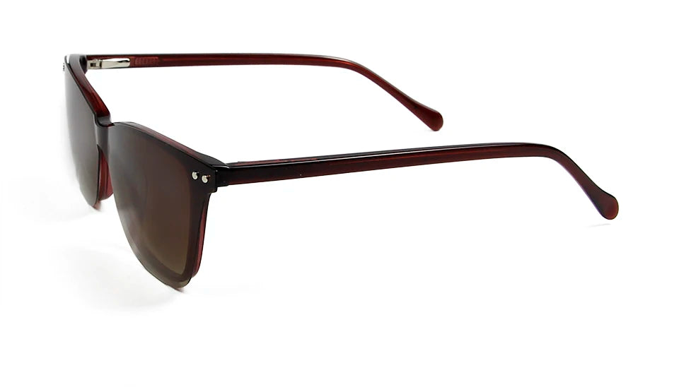 Trends 2024 Cateye Polarized Clear Sunglasses Women Transparent Acetate Eyewear Frame With Magnetic Clip On Sunglass Reflective