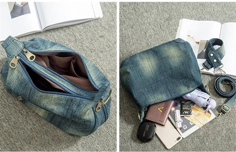 2023 High Quality Women Denim Shoulder Bags Multifunctional Cross Body Bags For Girls Fashion Women Totes Drop Shipping