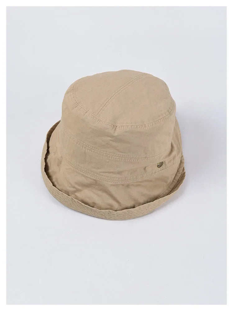 USPOP 2022 Women Spring  Bucket Hats Caual Cotton Summer Panama Hats Collapsible Sun Hats