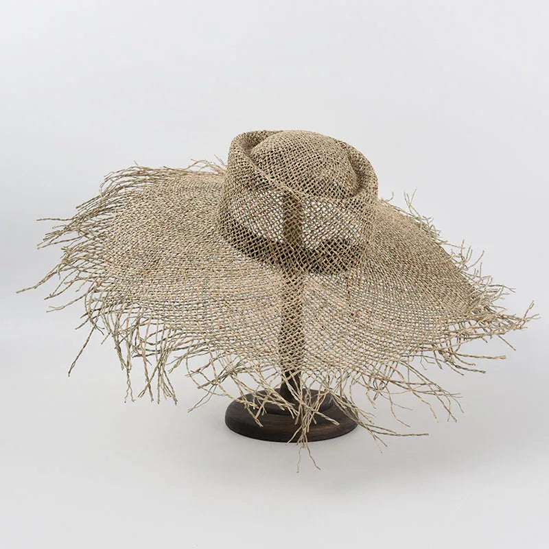 USPOP New Women Summer SSun Hats Natural Straw Wide Brim Beach Hats