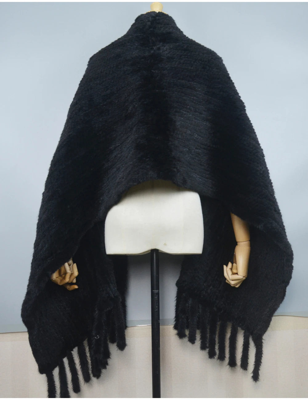 Long Style Winter Real Natural Mink Fur Scarf Lady 100% Natural Real Mink Fur Shawl Women Knitted Real Mink Fur Pashmina Scarves