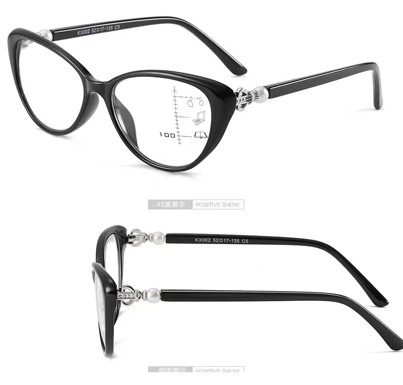 Progressive glasses hyperopia men women Prescription reading glasses anti blue ray add multifocus Presbyopia Eyewear +1 +2 +3