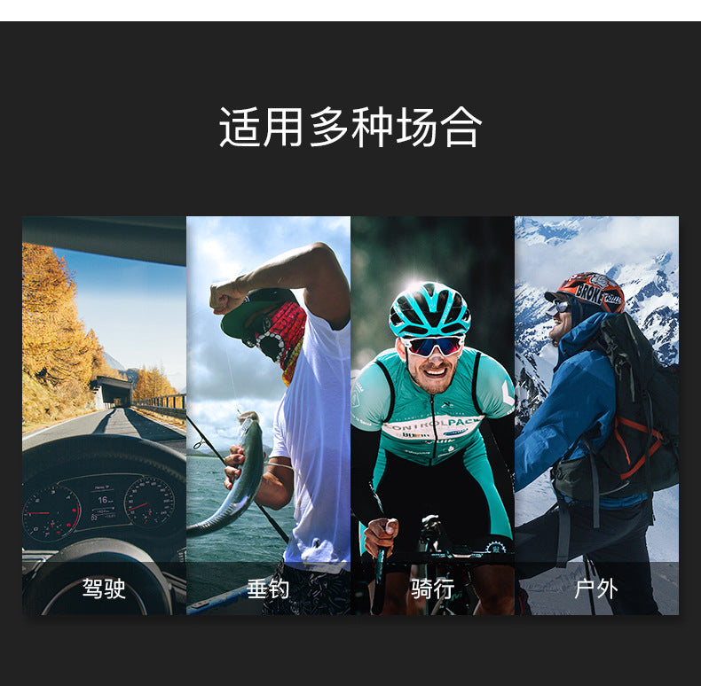 The Matrix Polarized Classic Sports Rimless Sunglasses Men Orange Male Driving Rectangle Ultralight Frame Sun Glasses UV400