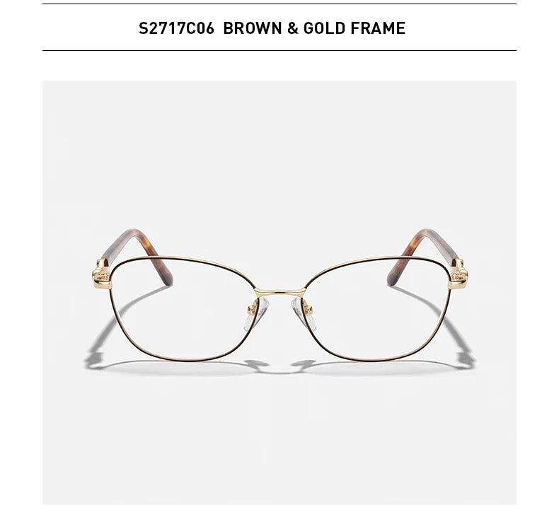 MERRYS DESIGN Women Classic Retro Glasses Frame Oval Fashion Glasses Myopia Prescription Eyeglasses Heart Shape Legs S2717