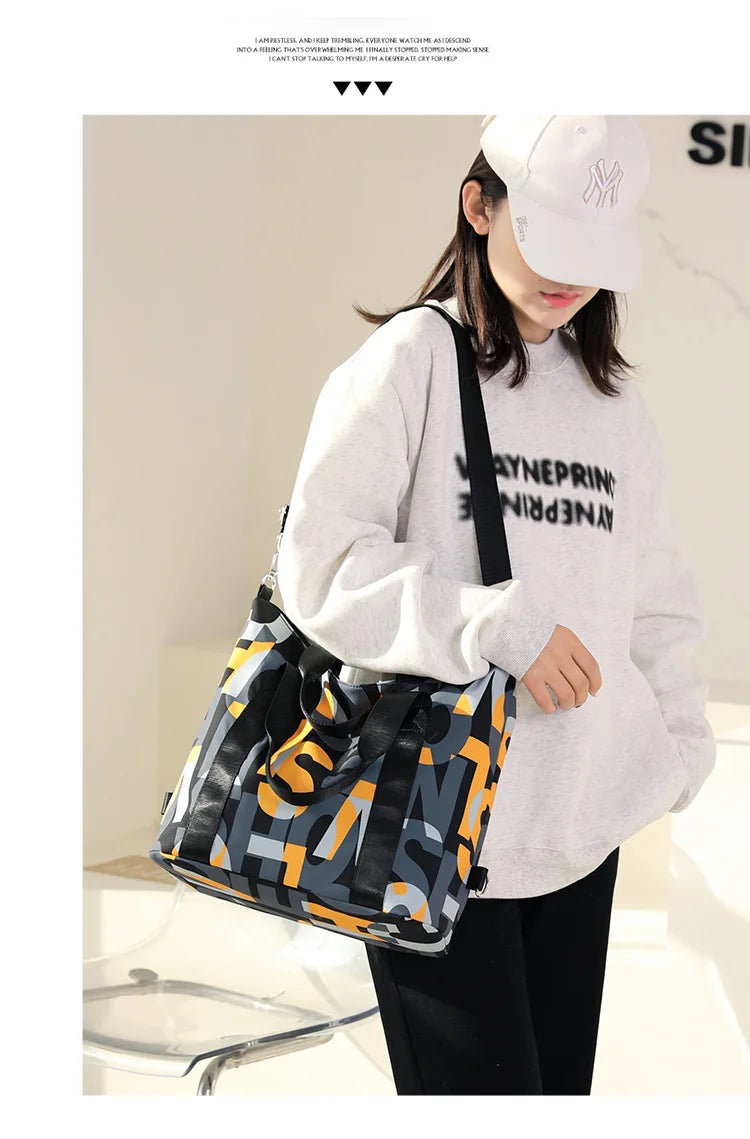 Women's Messenger Bags Waterproof Nylon Shoulder Totes High Quality Large Handbag Female Travel One Shoulder Crossbody Bags