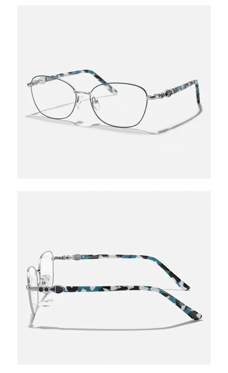 MERRYS DESIGN Women Classic Retro Glasses Frame Oval Fashion Glasses Myopia Prescription Eyeglasses Heart Shape Legs S2717