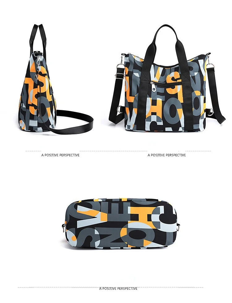 Women's Messenger Bags Waterproof Nylon Shoulder Totes High Quality Large Handbag Female Travel One Shoulder Crossbody Bags