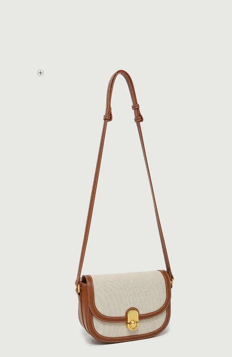 This Year's New Niche Bag Female Light Luxury Retro Single Shoulder Crossbody Saddle Bag Trend Luxury Designer Handbag