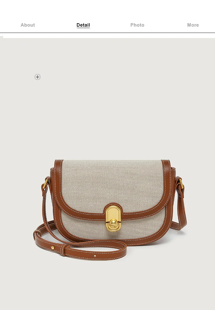 This Year's New Niche Bag Female Light Luxury Retro Single Shoulder Crossbody Saddle Bag Trend Luxury Designer Handbag