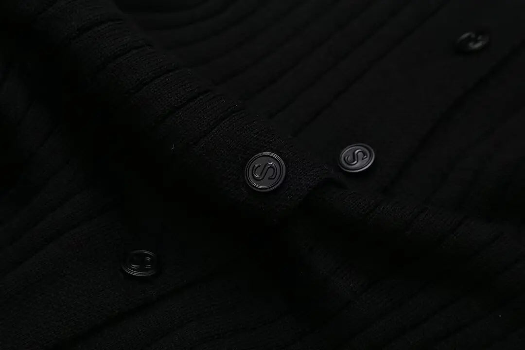 Elegant Knitted Single Breasted Midi Dress Women's Patchwork Dresses Female 2025 Summer Robe New Black Beige Robes Evening Party