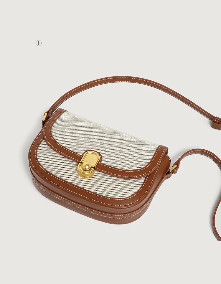 This Year's New Niche Bag Female Light Luxury Retro Single Shoulder Crossbody Saddle Bag Trend Luxury Designer Handbag