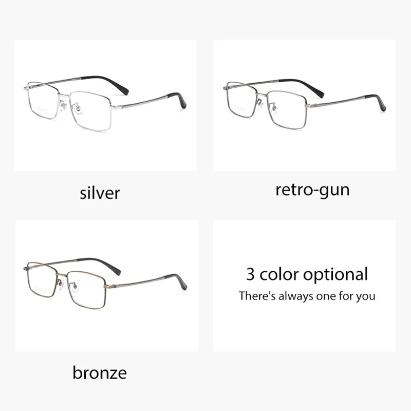NEW Eyeglasses Vintage Pure Titanium Eye Glasses Frame For Men and Women Optical Frame Oculos De Grau Work Eyeglass Frame