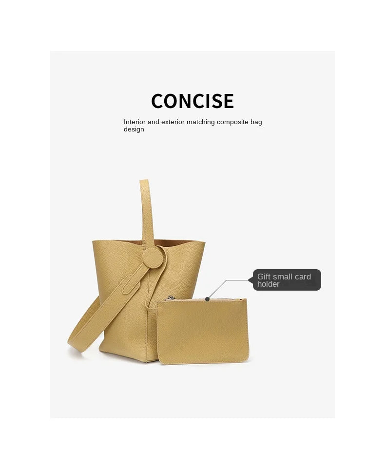 Commuter female package 2025 new oblique design senior feeling handbags women's shoulder bag, small hand-held tote bag bucket