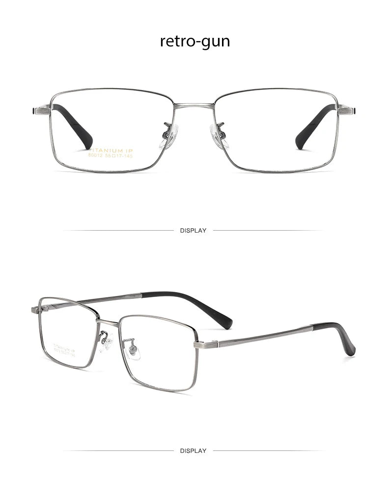 NEW Eyeglasses Vintage Pure Titanium Eye Glasses Frame For Men and Women Optical Frame Oculos De Grau Work Eyeglass Frame