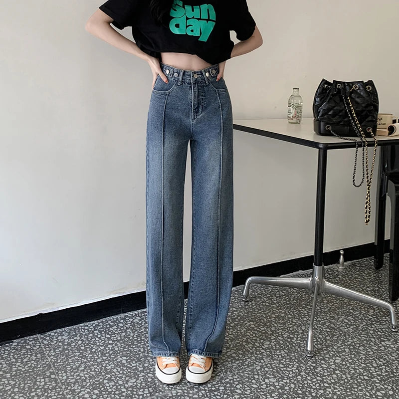 Baggy Jeans Woman Wide Pants Cowboy Pants for Women Clothing Y2k Jeans Women's Clothing High Waisted Jeans Woman Clothes