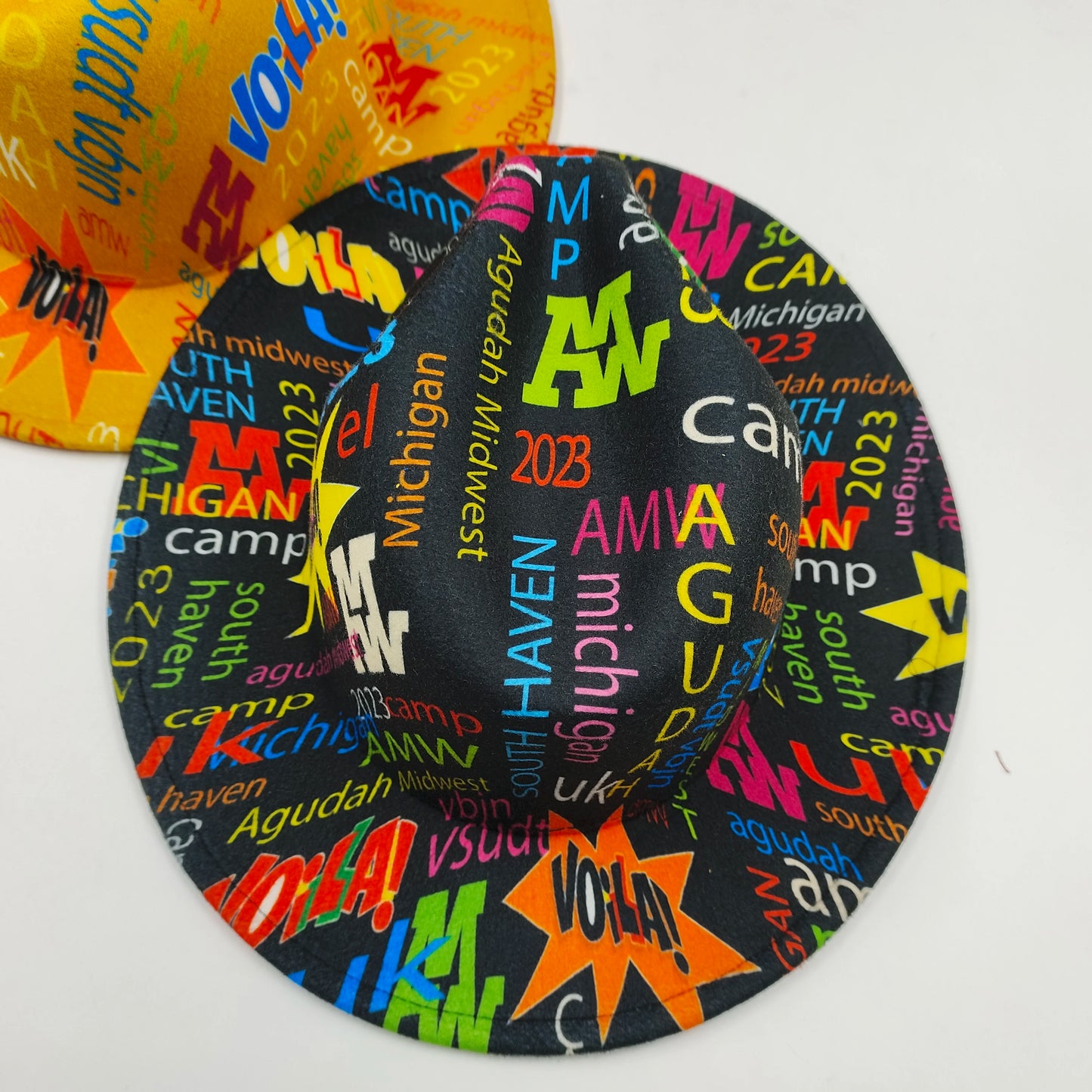 Hand-painted Fedora Hat Men's and Women's Hat Panama Spring Autumn Ribbon Suede Fedora Hat Wide Brim Jazz Cap 2023