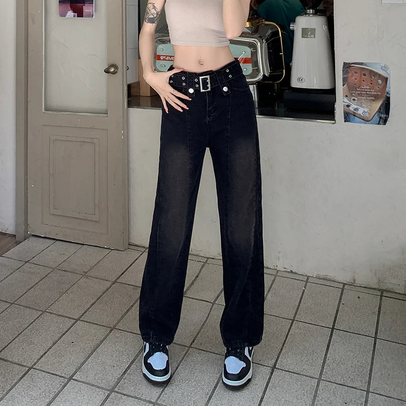 Baggy Jeans Woman Wide Pants Cowboy Pants for Women Clothing Y2k Jeans Women's Clothing High Waisted Jeans Woman Clothes