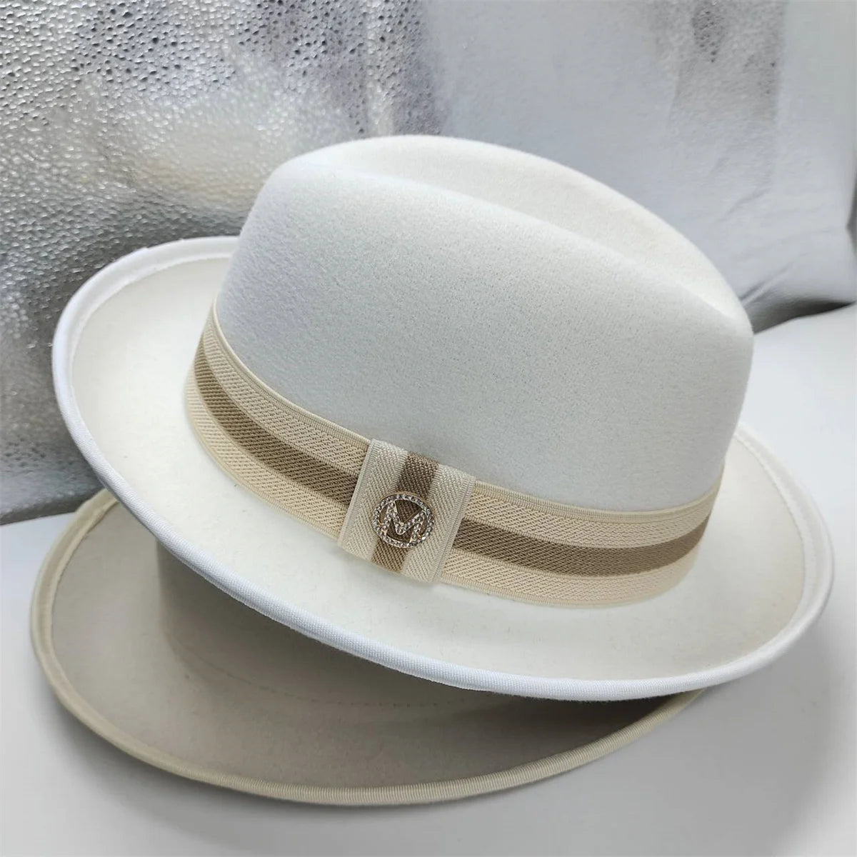 2024 New Fashion Women Men's Fedora Church Roll Up Brim Homburg Jazz Hat Feather Hat Lady Gentleman Gambler Panama Trilby Hat