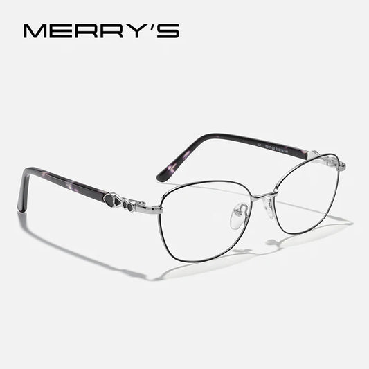 MERRYS DESIGN Women Classic Retro Glasses Frame Oval Fashion Glasses Myopia Prescription Eyeglasses Heart Shape Legs S2717