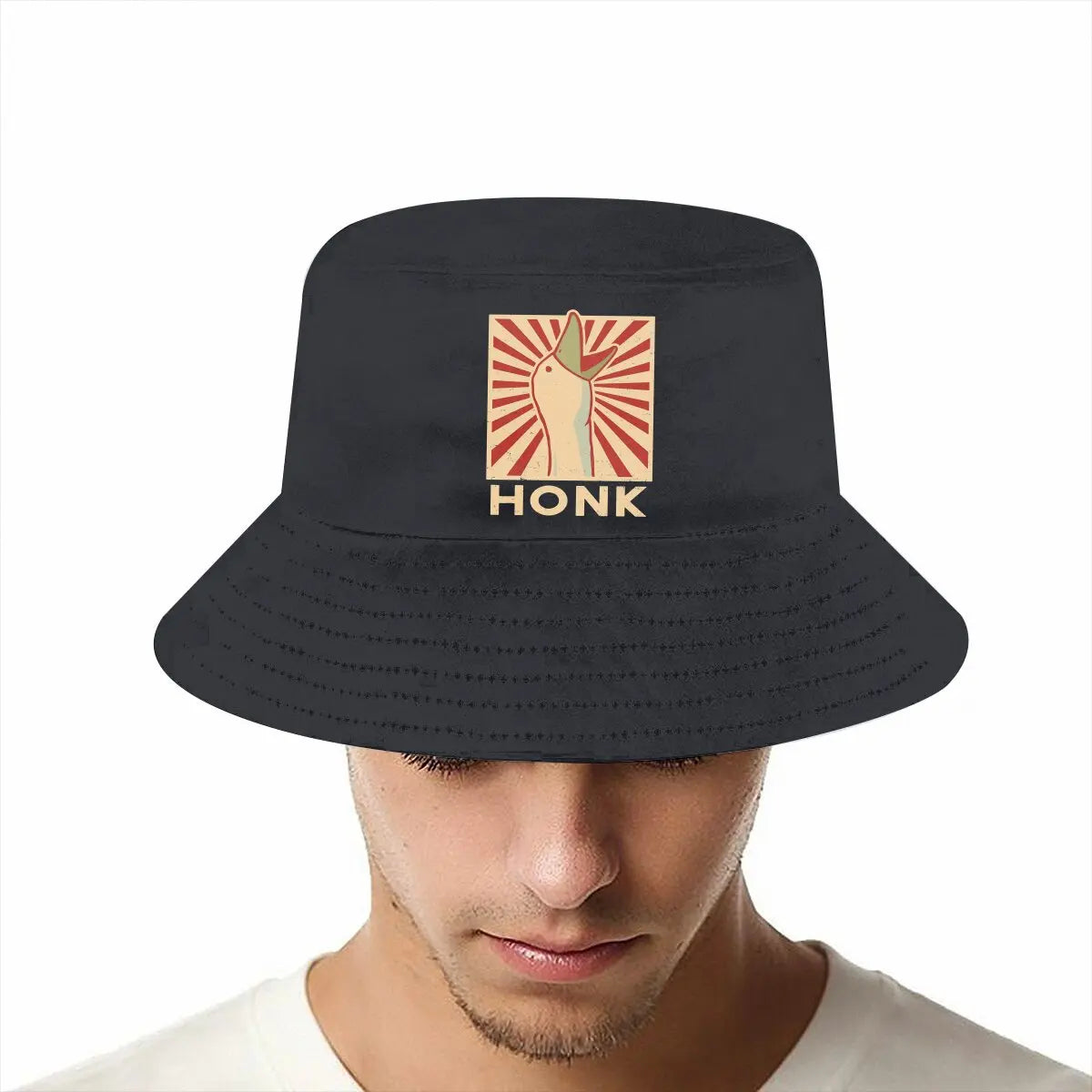 Untitled Goose Game Bucket Hat HONK Men's Women's Fisherman Cap Hip Hop Beach Sun Fishing Hats