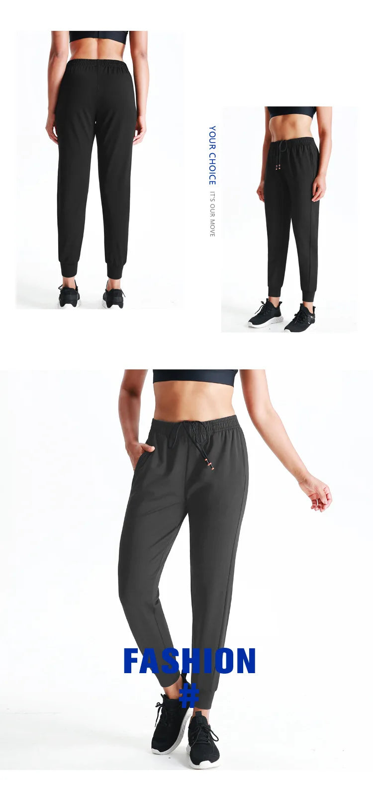 Women Casual Sportswear Running Trousers Sports capris Cycling Sweatpants Hiking Leggings Fitness Trackpants Couple Yoga Pants