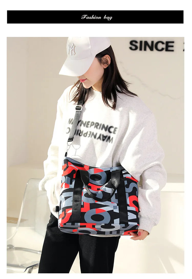 Women's Messenger Bags Waterproof Nylon Shoulder Totes High Quality Large Handbag Female Travel One Shoulder Crossbody Bags