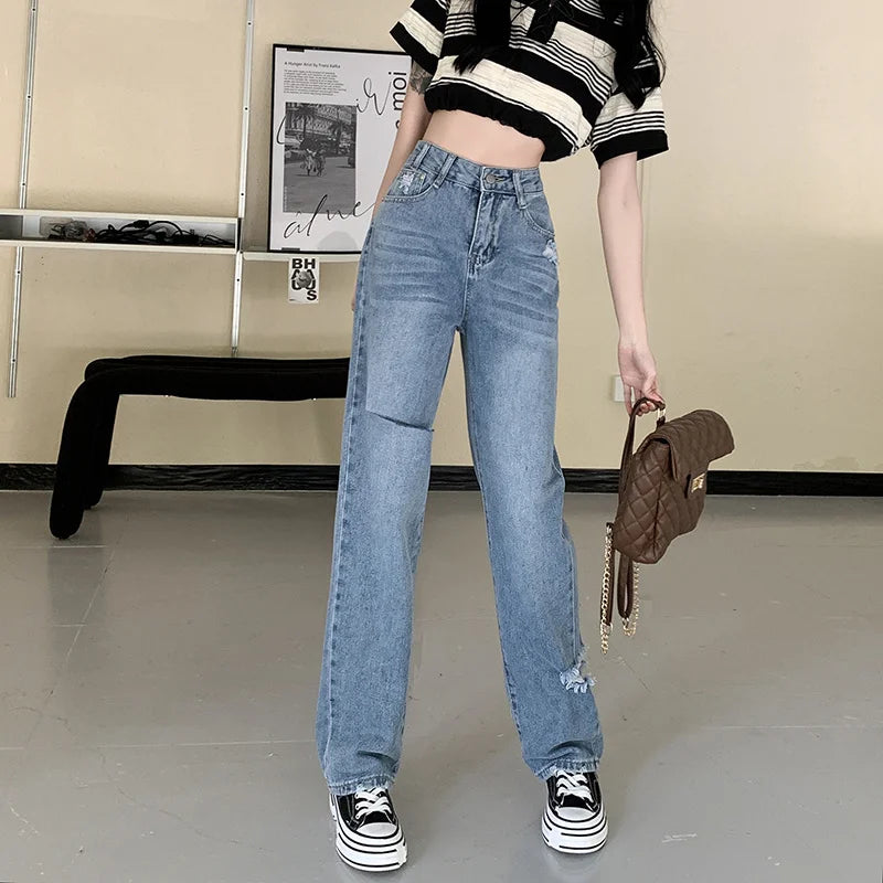 Baggy Jeans Woman Wide Pants Cowboy Pants for Women Clothing Y2k Jeans Women's Clothing High Waisted Jeans Woman Clothes