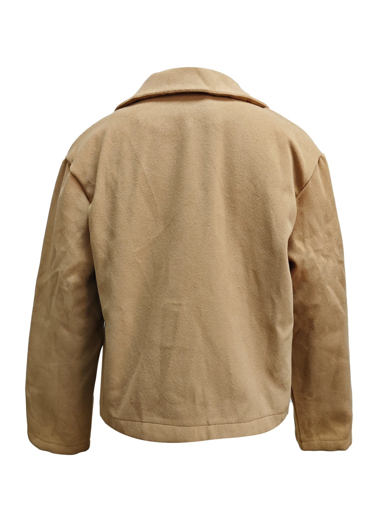  Cropped Trench Coat for Women 2024 Fall Winter Wool Coats Peacoat Casual Trendy Blazer Jackets