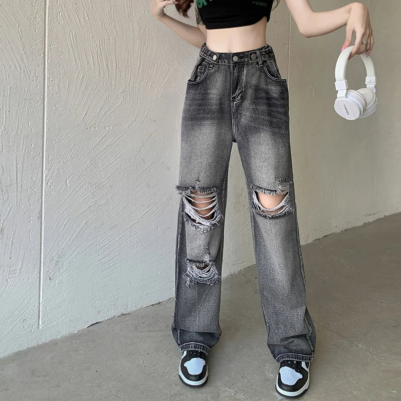 Baggy Jeans Woman Wide Pants Cowboy Pants for Women Clothing Y2k Jeans Women's Clothing High Waisted Jeans Woman Clothes
