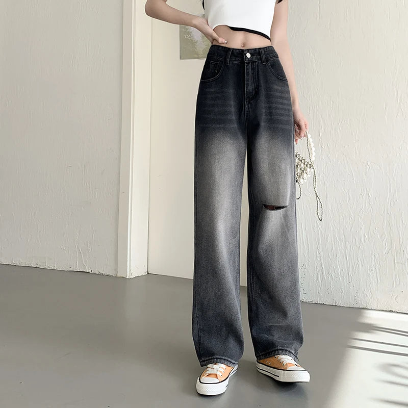 Baggy Jeans Woman Wide Pants Cowboy Pants for Women Clothing Y2k Jeans Women's Clothing High Waisted Jeans Woman Clothes