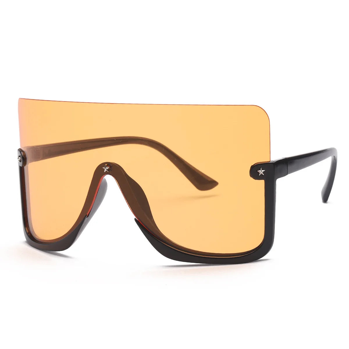 2021 New Big Face Mask Sunglasses Windshield Multicolor Sunglasses Men and Women European and American Cross border Sunglasses