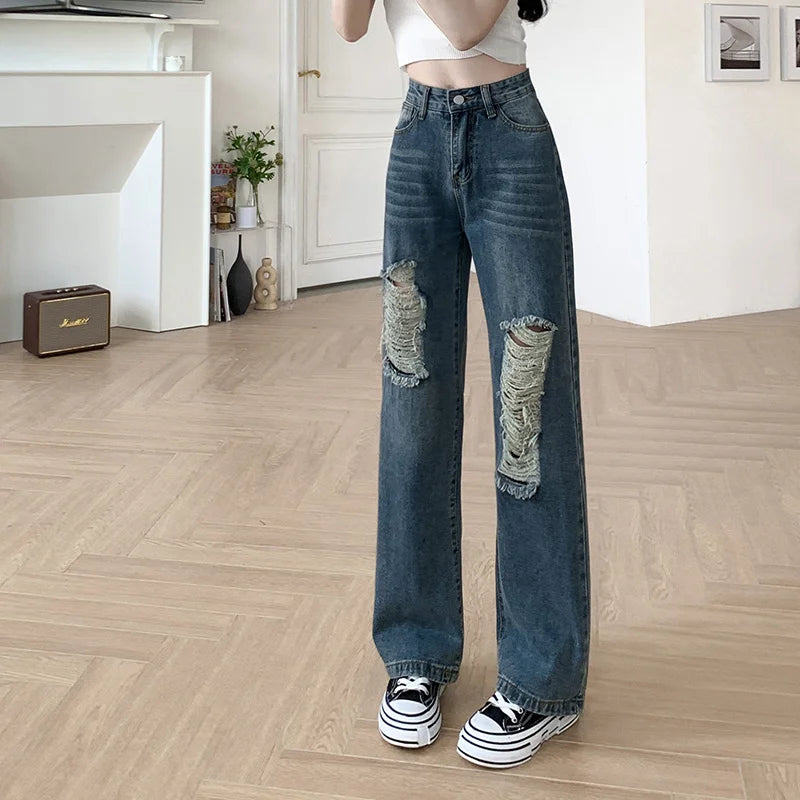 Baggy Jeans Woman Wide Pants Cowboy Pants for Women Clothing Y2k Jeans Women's Clothing High Waisted Jeans Woman Clothes