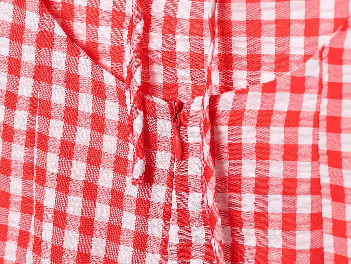 Summer 2025 Slit Backless MIDI Dress Grid Point Print Sexy V-Neck Charming Woman Clothing with High Thigh Split