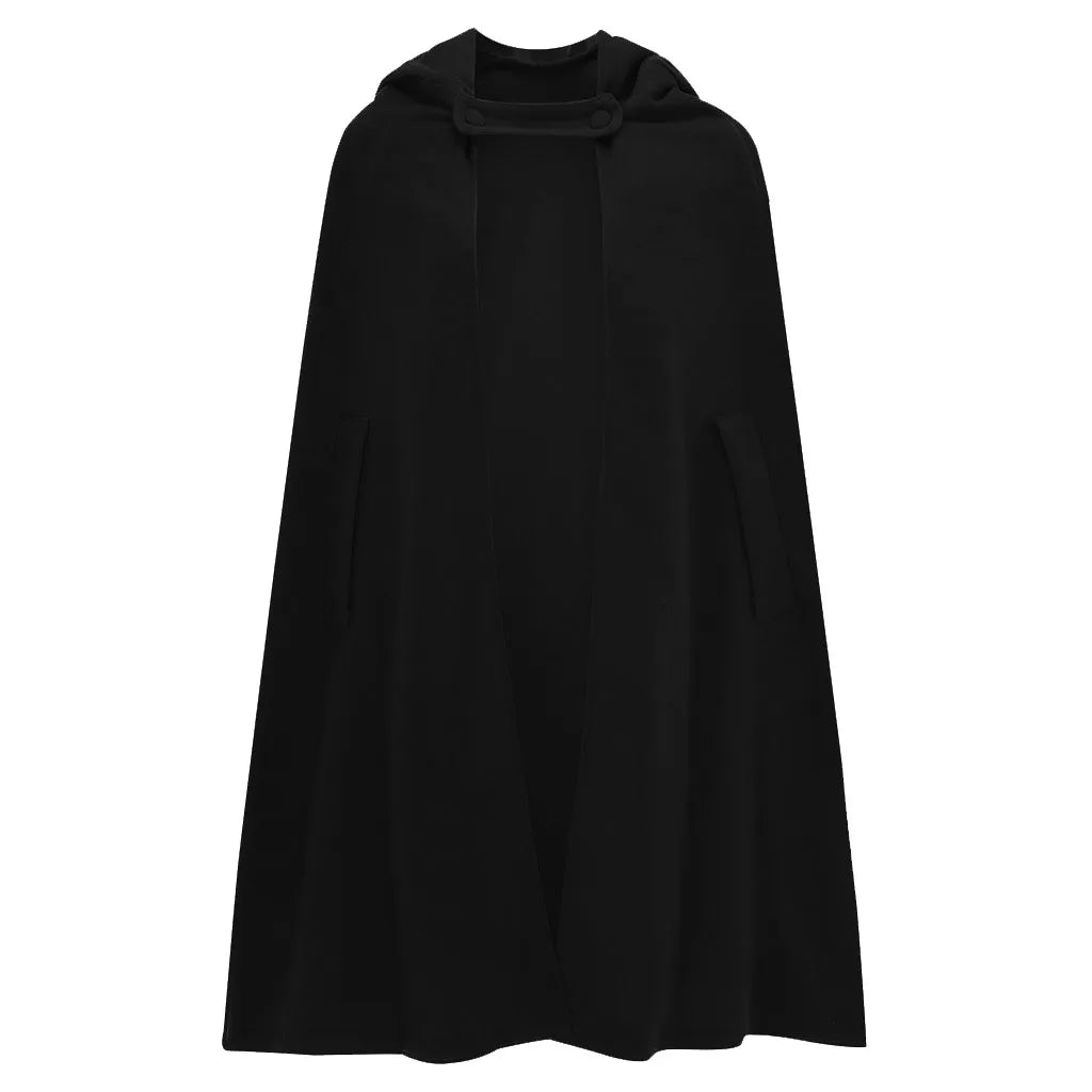 Red Cloak Women Outwear Hooded Coat Thin Vintage Gothic Medieval Cape Poncho Casual Maxi Long Cardigan for Spring Autumn