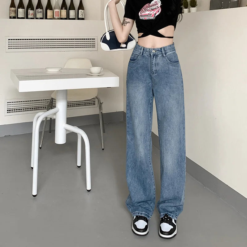 Baggy Jeans Woman Wide Pants Cowboy Pants for Women Clothing Y2k Jeans Women's Clothing High Waisted Jeans Woman Clothes