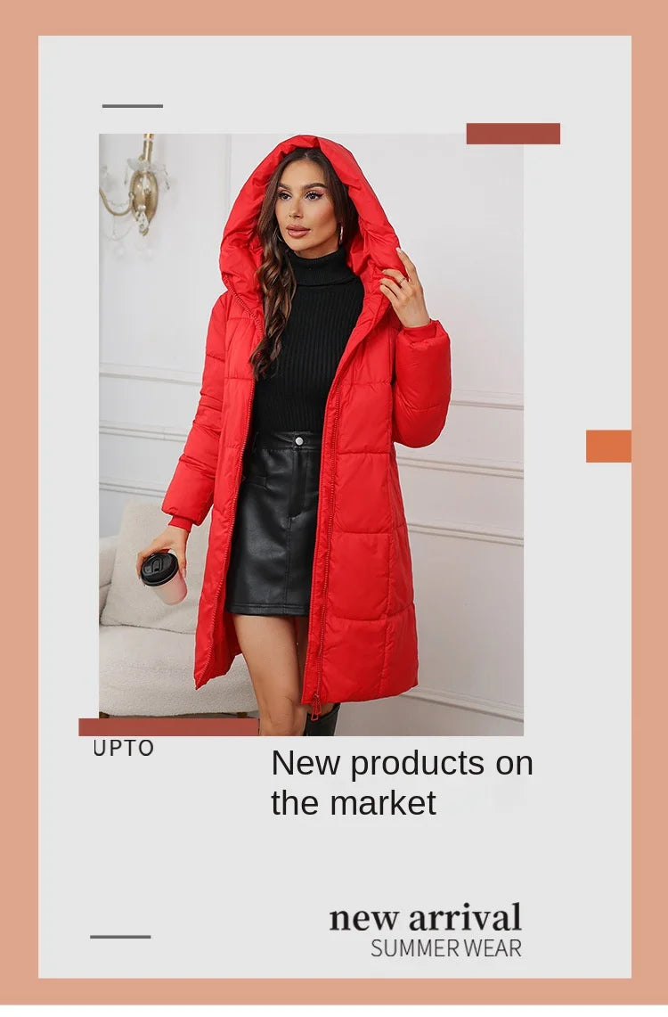 Women Long Coat 2024 New Autumn Winter Parkas Female Thick Down Cotton Coat Femme Casual Short Warm Thick Outerwear Ladies Top