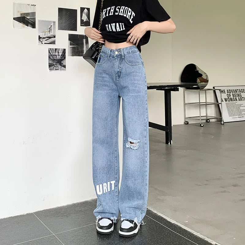 Baggy Jeans Woman Wide Pants Cowboy Pants for Women Clothing Y2k Jeans Women's Clothing High Waisted Jeans Woman Clothes