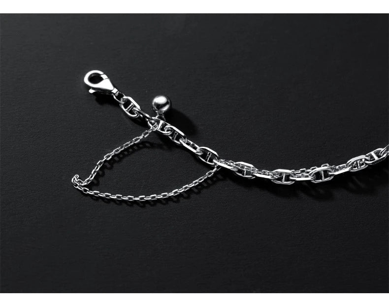 MIQIAO Bracelets Bracelet For Women Female Jewelry 925 Sterling Silver Charms Chain Bracelets On Hand Fashion