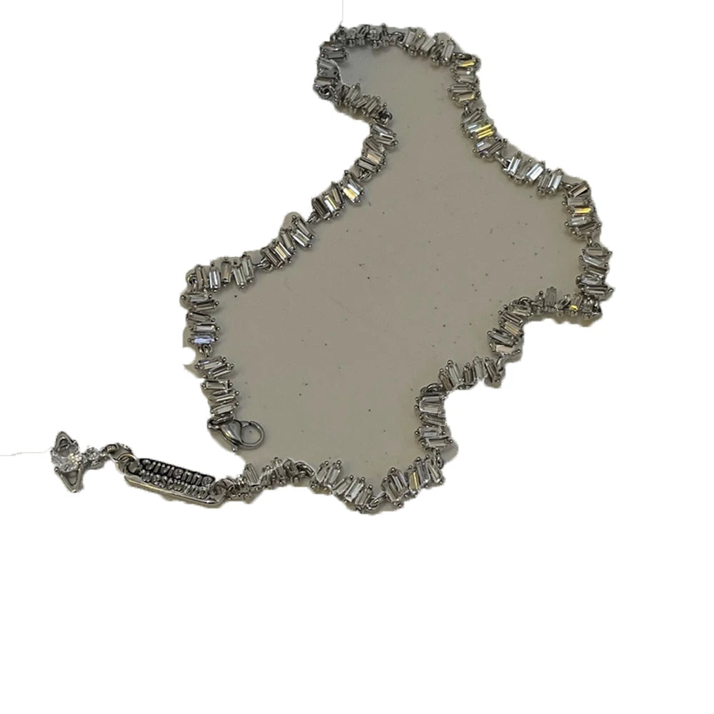 Vintage Temperament personality Minimalism Style Zircon Necklace for women's  Jewelry  accessories