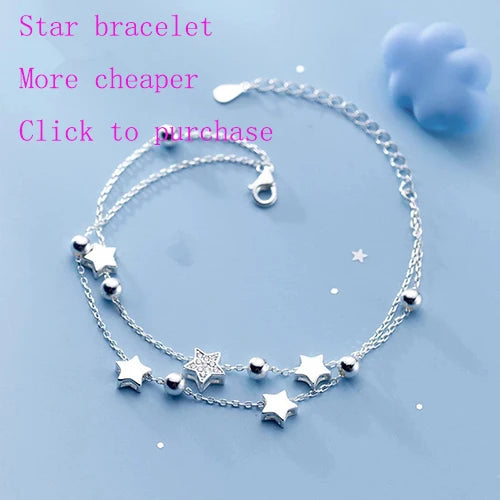 925 Sterling Silver Star Crytal Ring for Women Girl Personality Simple Adjustable Exquisite Jewelry Dropshippipng Gift