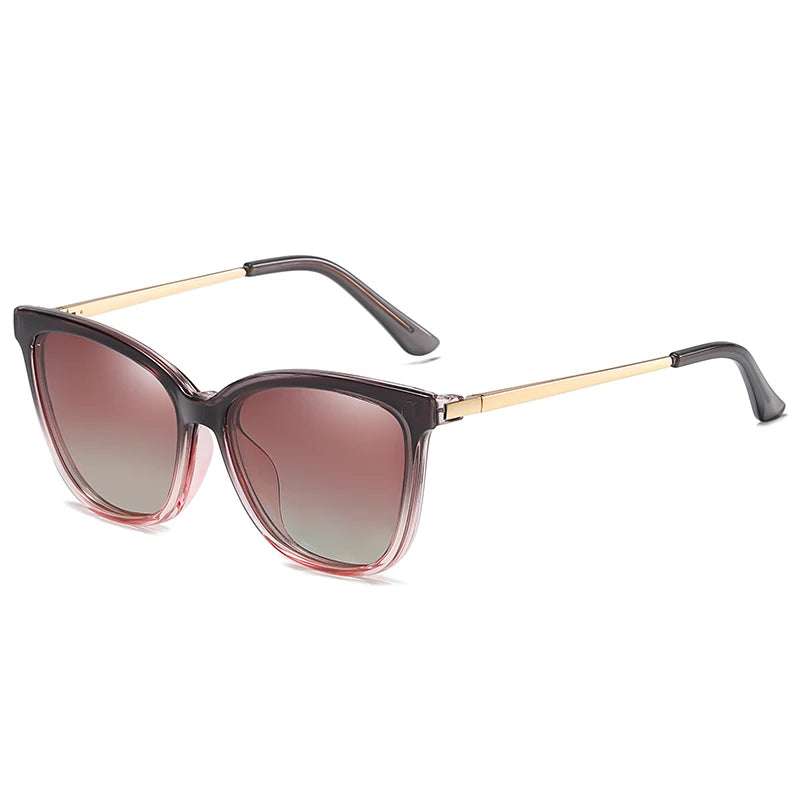 KANDREA Cat eye Large Frame Women Outdoor Magnetic Dual-Purpose Polarized Clip-on Sunglasses Anti-Blue Light Frame Glasses 95655