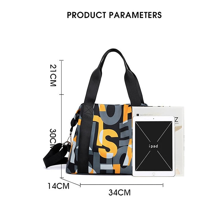 Women's Messenger Bags Waterproof Nylon Shoulder Totes High Quality Large Handbag Female Travel One Shoulder Crossbody Bags