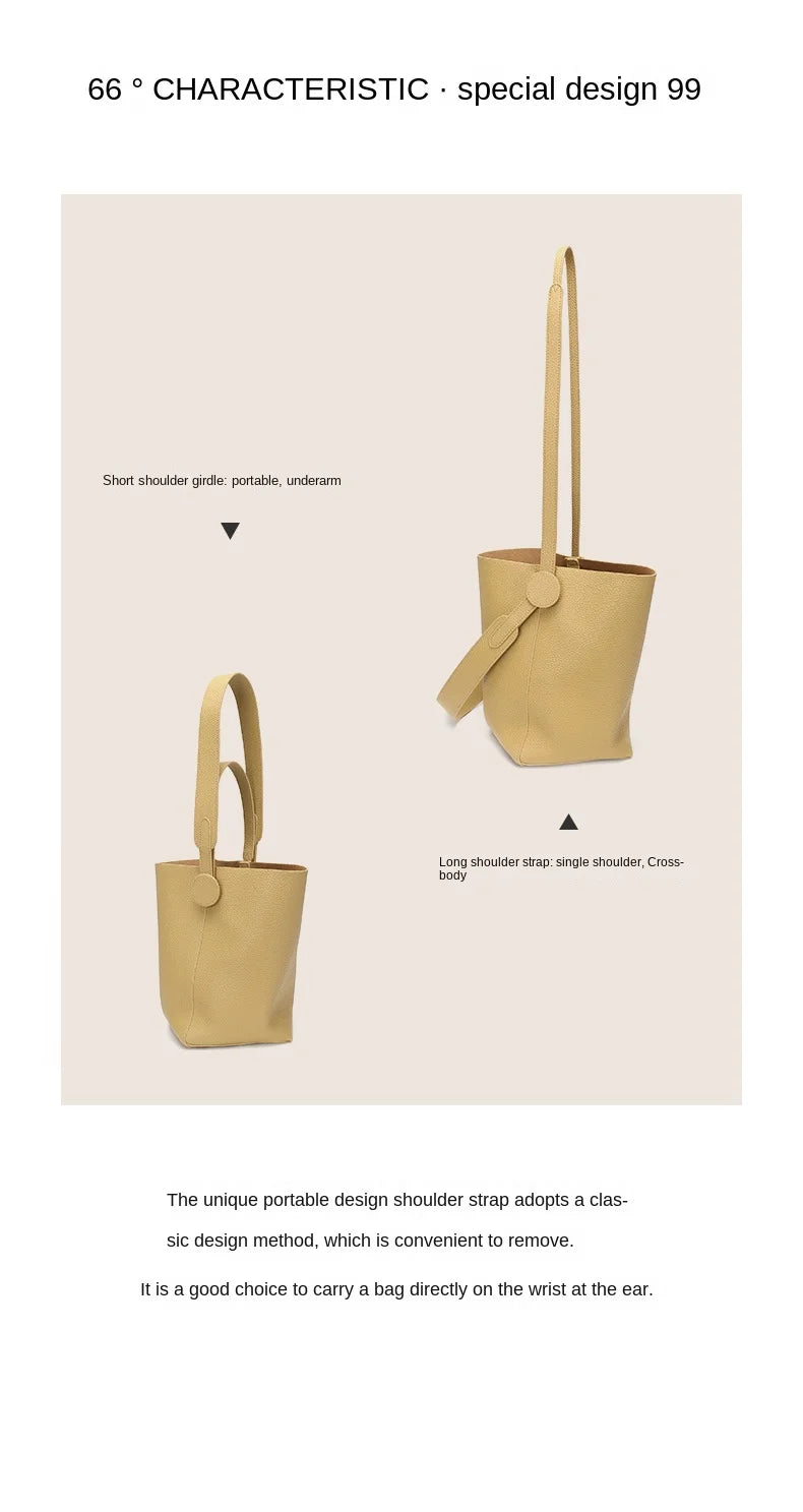 Commuter female package 2025 new oblique design senior feeling handbags women's shoulder bag, small hand-held tote bag bucket