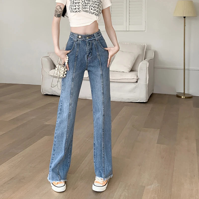 Baggy Jeans Woman Wide Pants Cowboy Pants for Women Clothing Y2k Jeans Women's Clothing High Waisted Jeans Woman Clothes