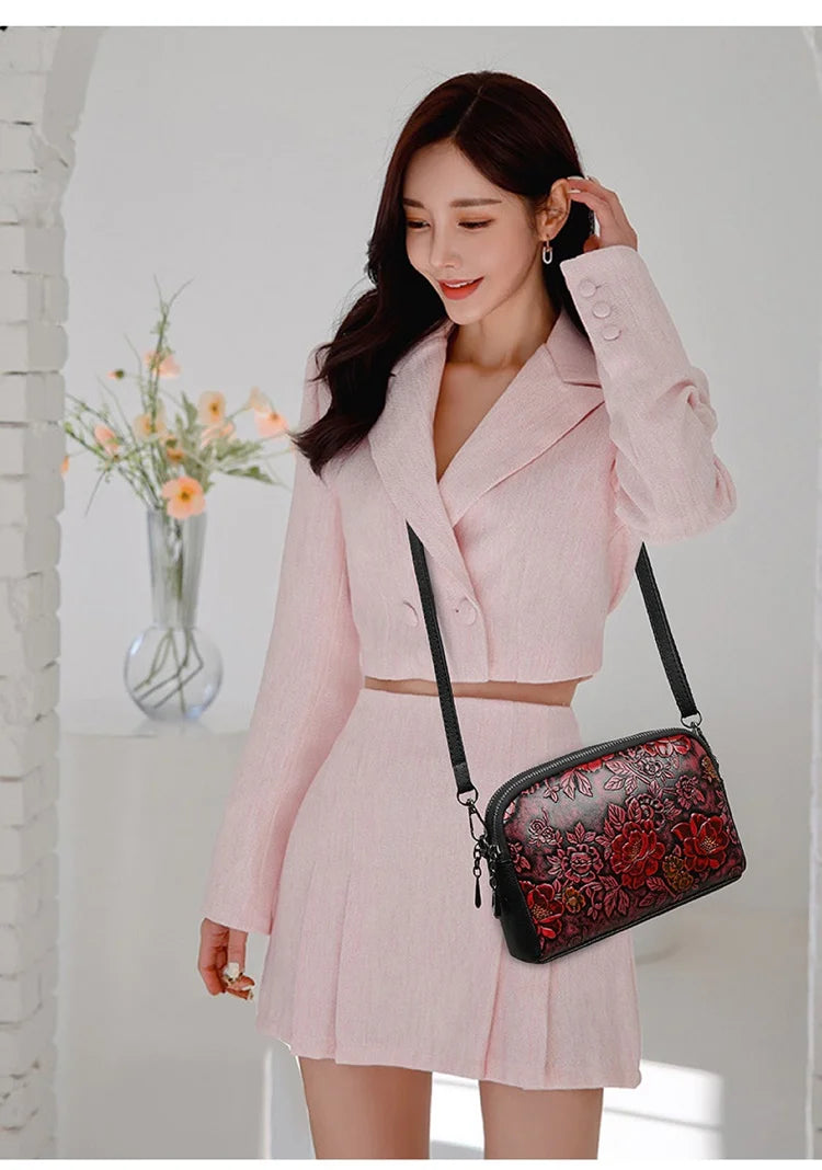 New Fashion Messager Luxury Women Cute Shoulder Bags PU Leather Daily Tote Party Multi-function Casual Leisure Girl Handbags