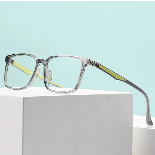New Blue Light Blocking Glasses Frame Optical Prescription Eyewear Fashion Men and Women Full Rim TR-90 Plastic Flexible Specs