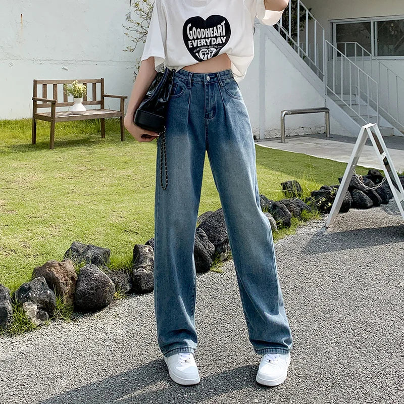 Baggy Jeans Woman Wide Pants Cowboy Pants for Women Clothing Y2k Jeans Women's Clothing High Waisted Jeans Woman Clothes
