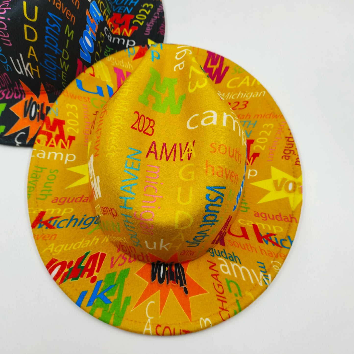 Hand-painted Fedora Hat Men's and Women's Hat Panama Spring Autumn Ribbon Suede Fedora Hat Wide Brim Jazz Cap 2023